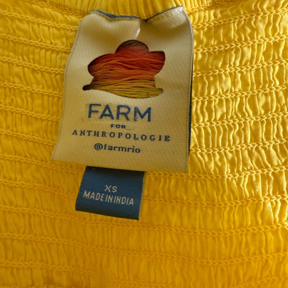 FARM Rio Yellow Midi Dress - Picture 4 of 6